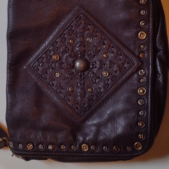 NWT OLD TREND Lone Road Black Leather Bag RARE SOLD OUT htf - Picture 5 of 16